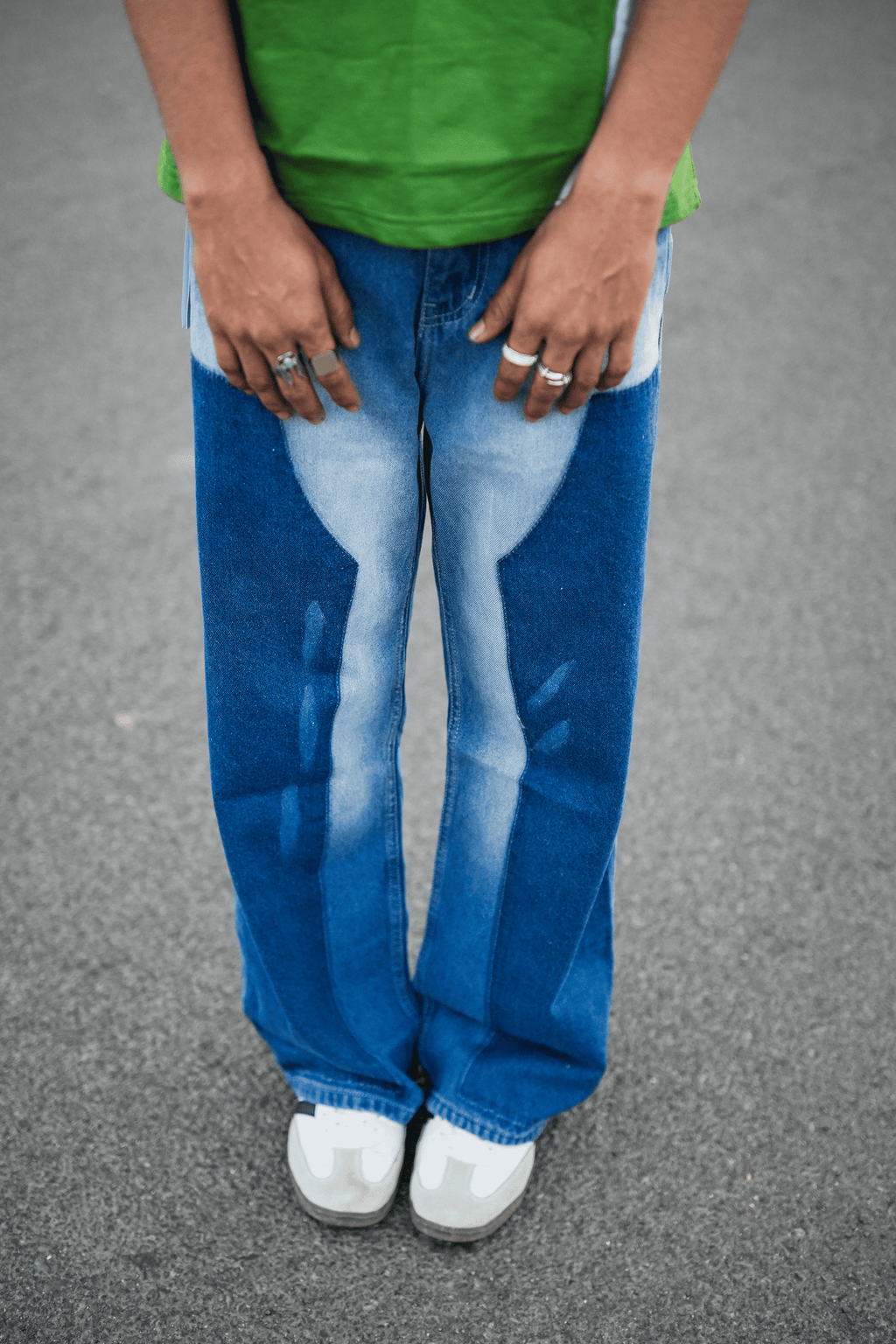 DEAZY Drift Panel Denim — Dual Wash Baggy Fit