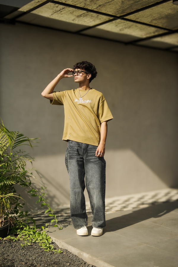 DEAZY Urban Drift Combo — Olive Tee & Baggy Denim
