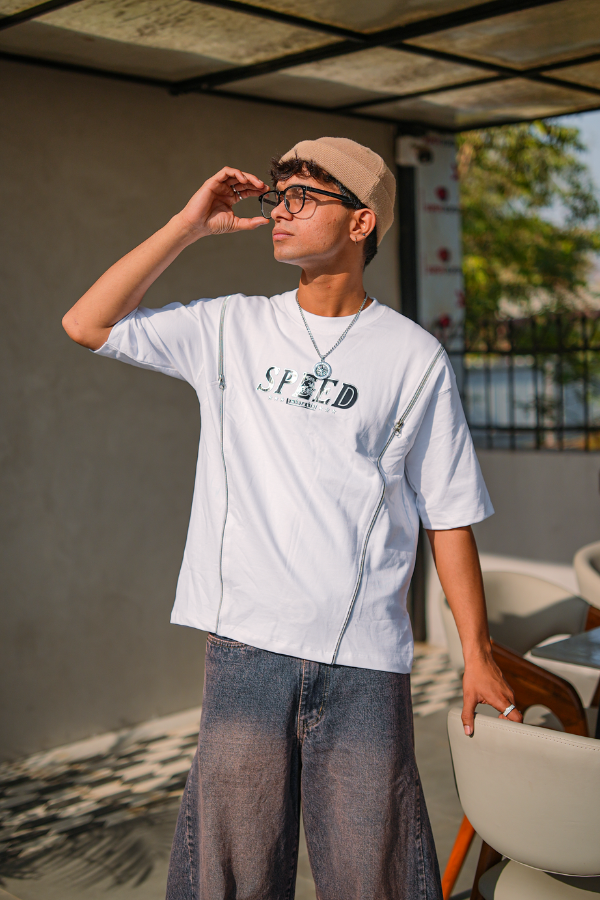 DEAZY Street Core Combo — White Tee & Drift Denim
