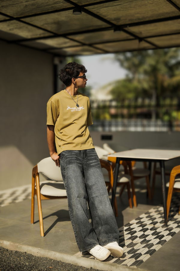 DEAZY Urban Drift Combo — Olive Tee & Baggy Denim