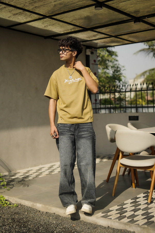 DEAZY Urban Drift Combo — Olive Tee & Baggy Denim